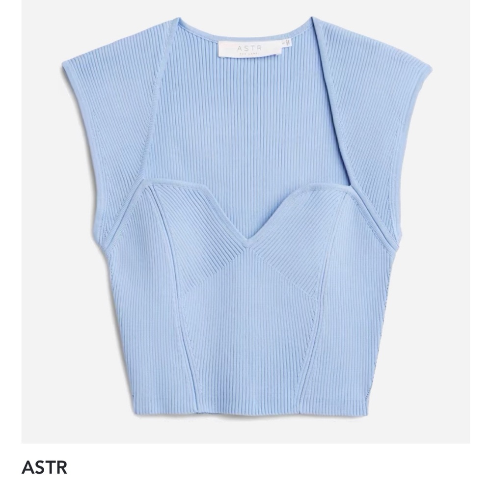 ASTR knit crop top size Large NWT